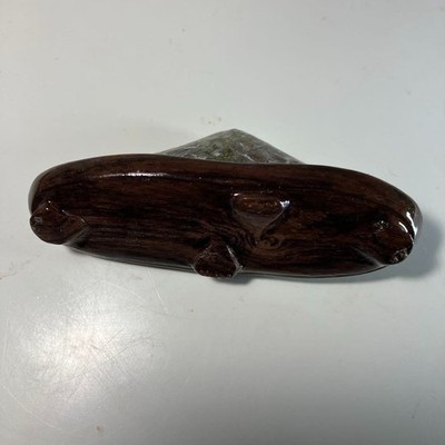 Japanese Suiseki 水石 Mt. Fuji 富士山 Shaped Viewing Stone with