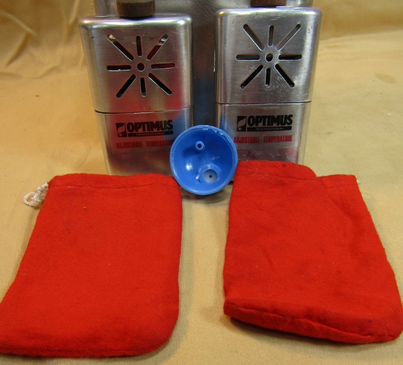 ONE PAIR OF VINTAGE OPTIMUS ADJUSTABLE TEMPERATURE POCKET HAND WARMERS UNTESTED