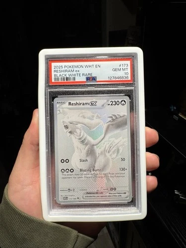 Pokémon TCG Reshiram EX Sv: White Flare 173/086 Holo Black White Rare PSA 10