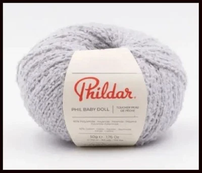 6 PELOTES DE LAINE phil BABY DOLL PERLE neuves - Photo 1/4