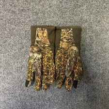 Hot Shot Gloves Mens Size L Brown Camo Realtree Edge Grip Hunting Outdoor Exc