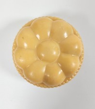Scarce Vintage 1930s-40s Butterscotch Celluloid Baby Rattle Flower Design
