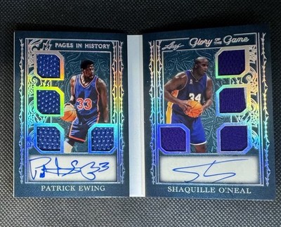 2025 PATRICK EWING SHAQUILLE O'NEAL Leaf Glory of the Game Autograph Auto /15