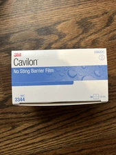 3M 3344 Cavilon No-Sting Skin Barrier Film Wipe Sterile 30 Count Boxed EXP 2028