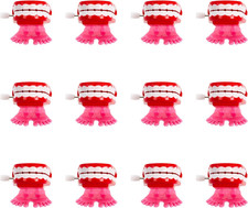 12 Pack Wind-Up Chattering Teeth with Feet Fun Novelty Toys for Kids Partie