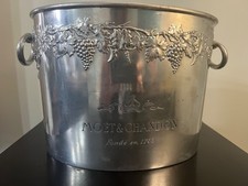 Moet & Chandon double magnum solid pewter vintage champagne cooler ice bucket