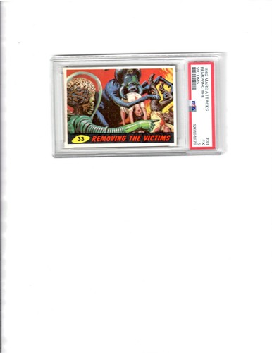 1962 Topps Mars Attacks #33 Removing the Victims — PSA 5