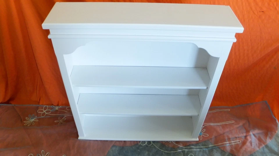 ESTANTERÍA de madera en color blanco. Grande 85x20x87 - Imagen 3 de 4