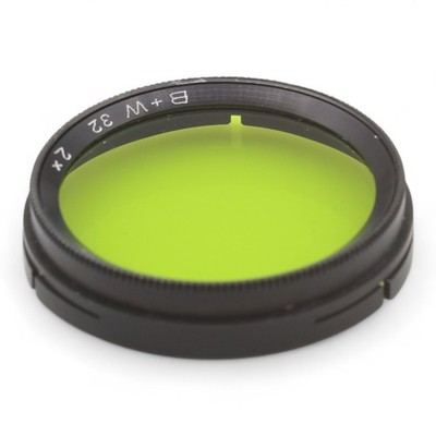 B+W  32 Farbfilter 2x Hellgrün Grün Filter 32mm 32 mm light green Steckfilter