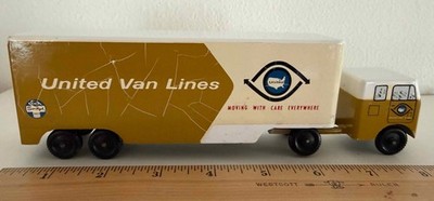 VTG Ralstoy Ralston Nebraska United Van Lines Diecast Semi Truck, 1950s,  1:43