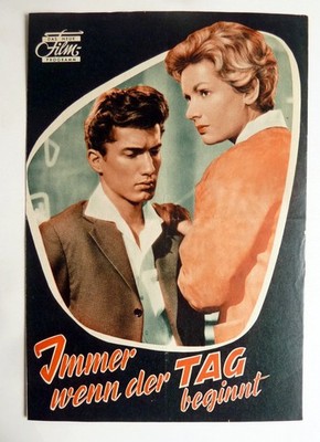 Immer wenn drt Tag beginnt DNF-Klemmer FILMPROGRAMM 4-seitig Movie Program