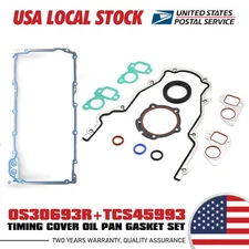 For CHEVROLET SILVERADO For OS30693R +TCS45993 Timing Cover Oil Pan Gasket Set