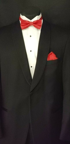 Nice Boy's Joseph Abboud Black Satin Trim Shawl Tuxedo Dinner jacket DJ TUXXMAN - Picture 4 of 5