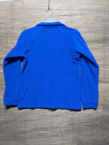 Columbia Jacke Kinder Größe L blau Reißverschluss vorne Fleece Polyester Taschen - Bild 5 von 7