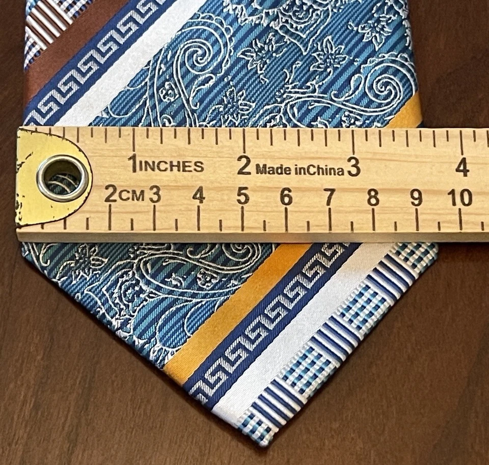 Corbata de cuello Daniel Ellissa azul 100 % poliéster para hombre hecha en China Foto 4 de 4