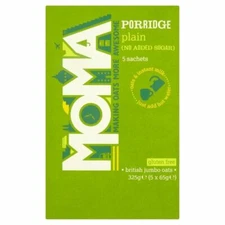 Moma Gluten Free Porridge Plain No Added Sugar - 5 x 65g