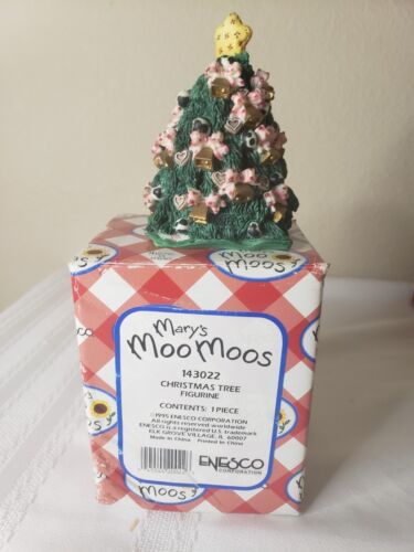 VINTAGE 1995 CHRISTMAS TREE FIGURINE Mary's Moo Moos ENESCO - Afbeelding 1 van 5