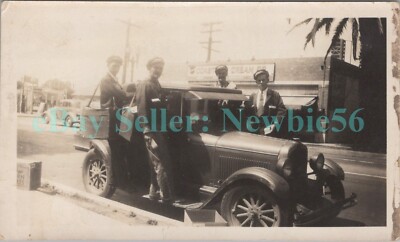 Los Angeles CA -1936 KELLOGGS CORN FLAKES DELIVERY DRIVERS- 2 Photos Long Beach