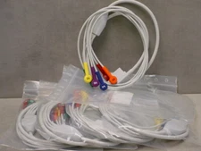 Zoll 8000-1008  / 3012-0021 (5 Pack) AED V Lead Patient Cable for 12-Lead ECG