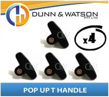 Pop Up T Lock / Handle / Latch (Trailer Caravan Canopy Canopie Toolbox) x4