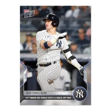 2022 Topps NOW 942 Josh Donaldson 10th Inning RBI Walk Off Win- Free Shipping!