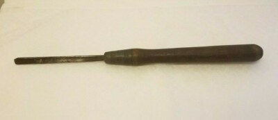 Antique 1/2'' Wood Chisel Solid Wood Handle 17''