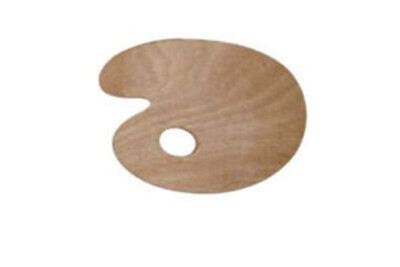 Sperrholz ovale Palette klein 8'''' x 12'''' verspielt