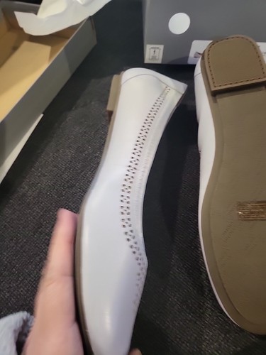 Vionic Perforated Leather Ballet Flats Whisper Size 9 Blue Haze NIB - Picture 4 of 11