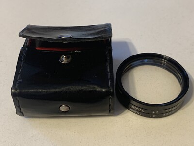 Royal 48mm Close Up / Macro Filters +1, +2 & +3 Made In Japan W Protective Case