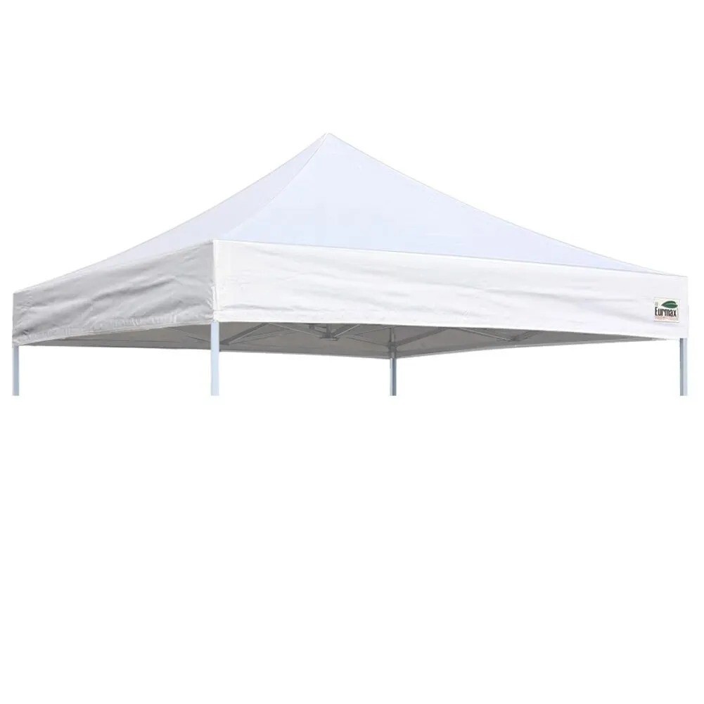Cubierta superior de poliéster para exteriores Eurmax 10x10 para carpa Ez Pop Up Canopy - blanca