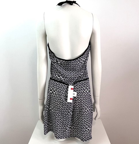 New Vintage GIANFRANCO FERRE 2P Set Optic Logo Print Top Wrap Mini Skirt M L Y2K - Picture 8 of 18