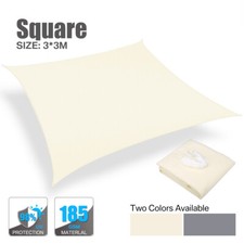 Image of WATERPROOF HEAVY DUTY SUN SHADE SAIL GARDEN PATIO AWNING CANOPY 98% UV BLOCK UK