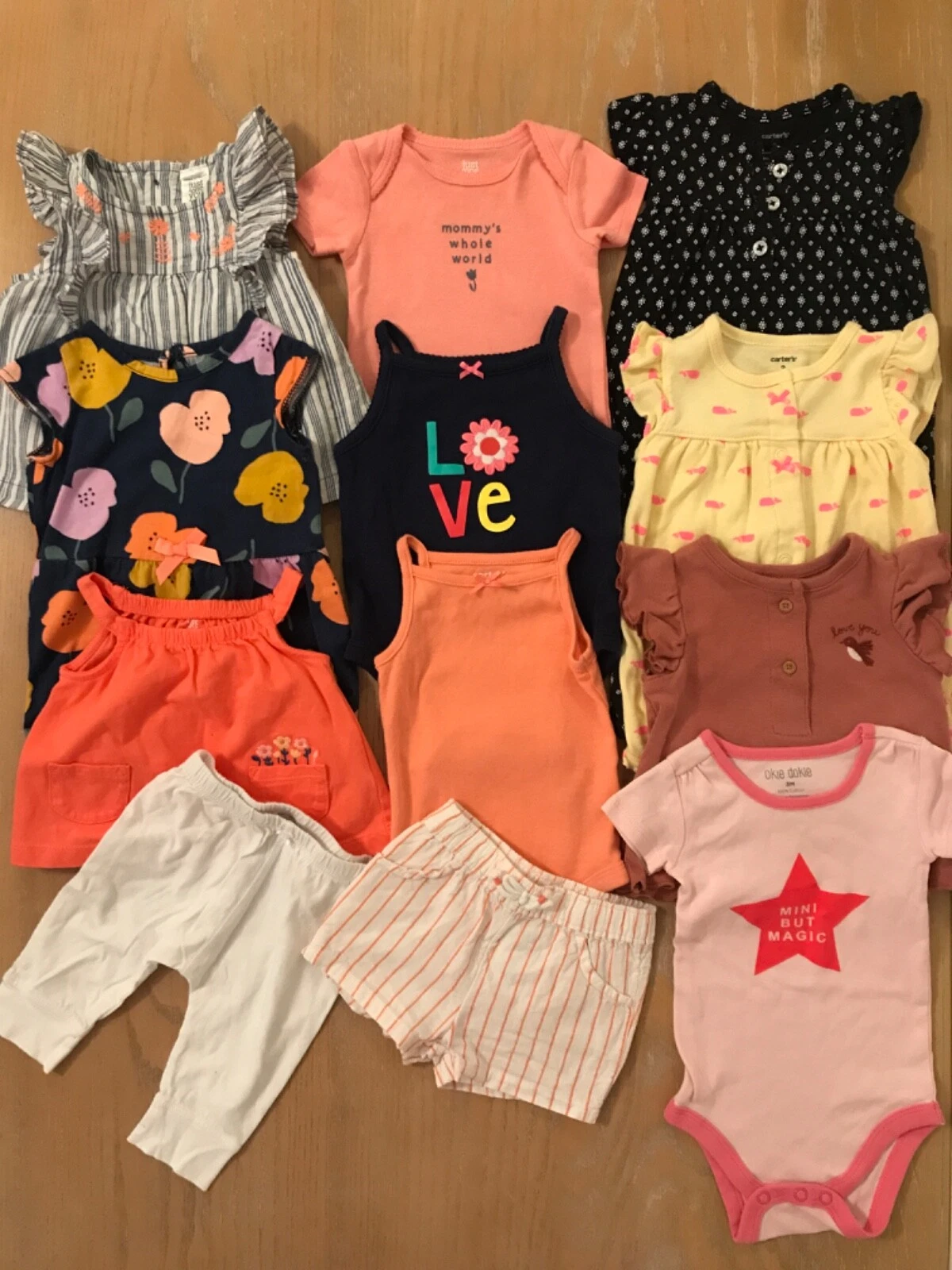Carter's, Okie Dokie Girls Summer Clothing Lot of 12 Size 3 Months