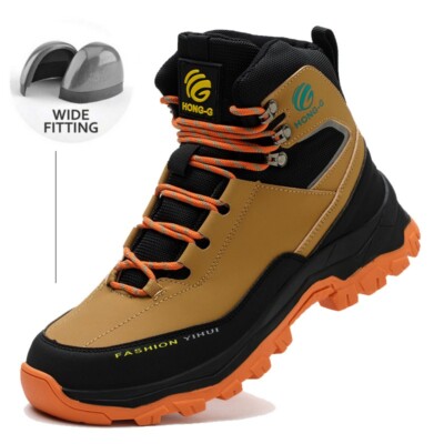 Mens Hiking Boots Steel Toe Work Boots Outdoor Botas De Trabajo Para Hombre