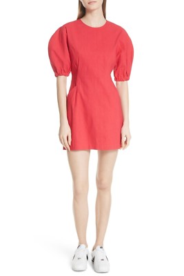 alc red dress A.l.c. Elsie Strapless Mini Dress