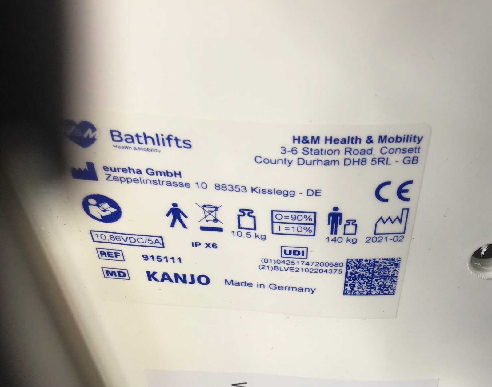 Kanjo Eco Power Bath Lift with Remote eBay