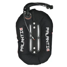 Palantic Donut Wing Single Tank 30 lb Harness System - Black/Orange Accent