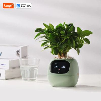 Smart AI Planter - Monitoring Sensors & 49 Expressions for Plant Care
