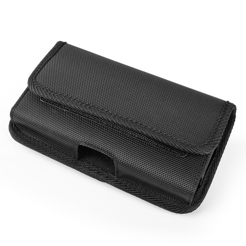 Universal horizontal de nylon bolsa funda cinturón clip tarjeta ajuste Apple Galaxy Cover - Imagen 6 de 7