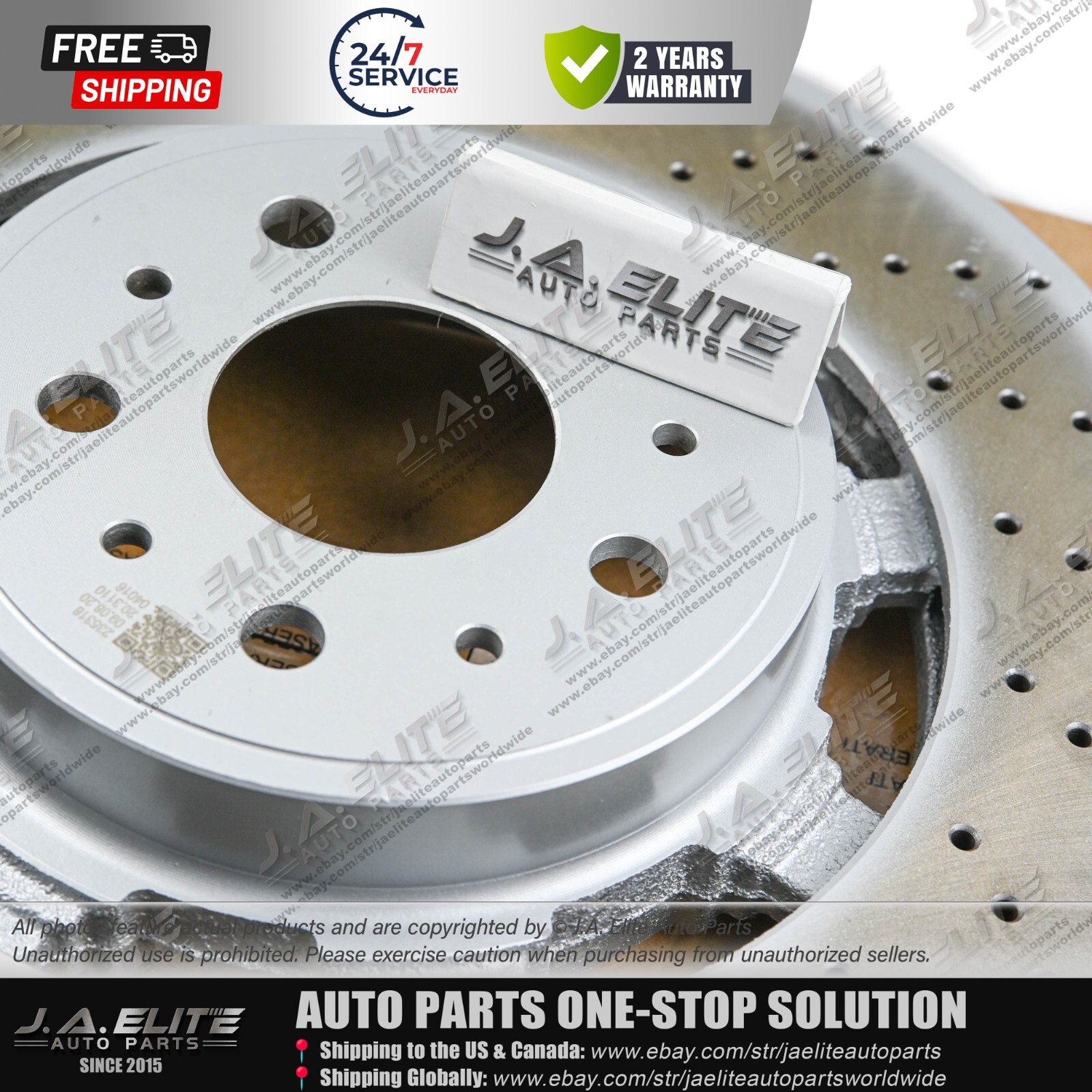 Front Brake Rotor fit Maserati Granturismo Quattroporte GranTurismo 4.7L, 235318