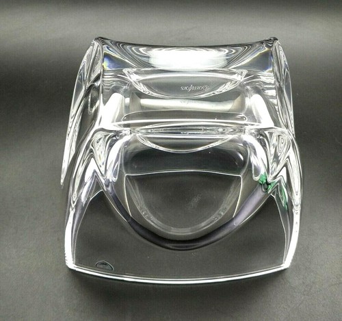 Crystal Square Clear Vase Orrefors Sweden 6.5 in. - Picture 6 of 12