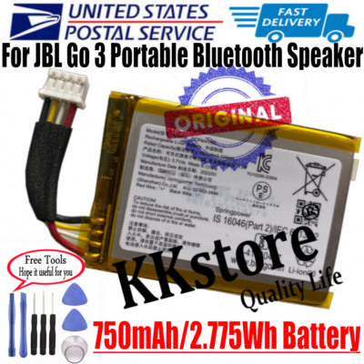 USPS 750mAh Battery For JBL GO3 for JBL GO 3 Speaker JBL GO3 Original Battery