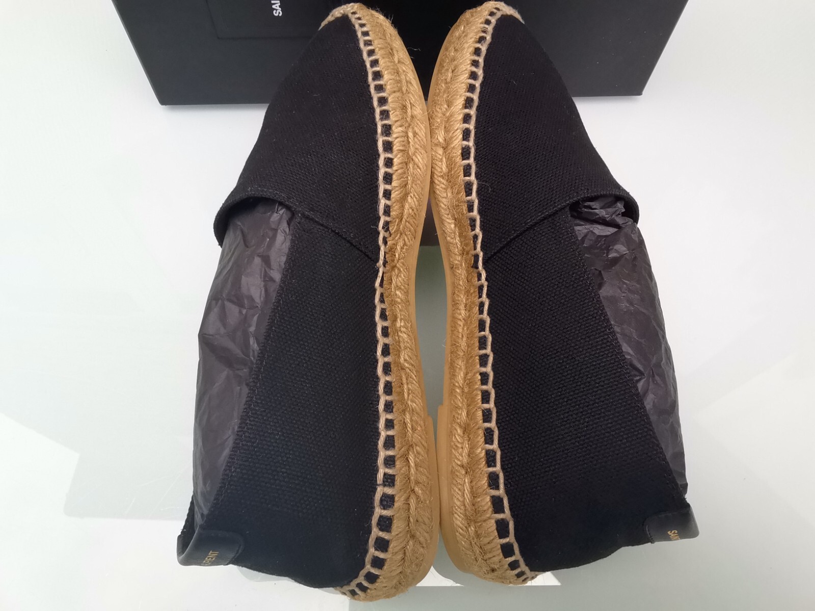 SAINT LAURENT YSL ESPADRILLAS TELA CON LOGO YSL EU 40