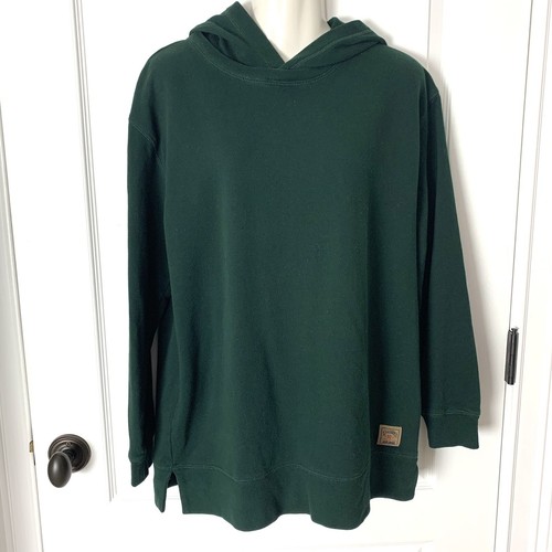 Vintage Ralph Lauren Hooded Sweatshirt women’s S Green Oversized Dry Goods LRL - Picture 8 of 8