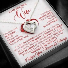 To My Wife Necklace, Wife Valentines Gift, Wife Gift, Valentine Gifts For Her!🎁