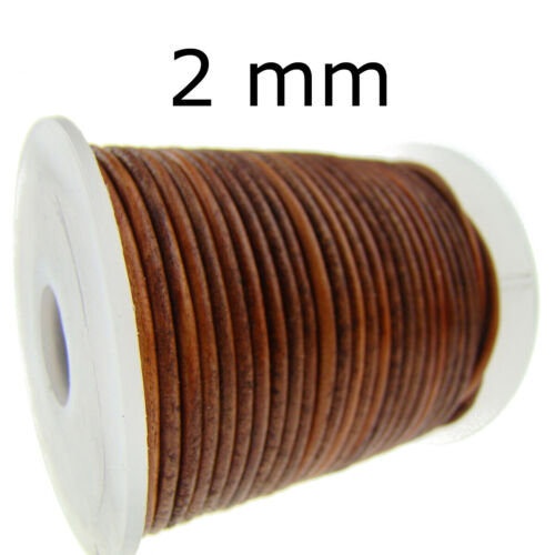 100 Meter Lederschnur Ø 1 / 1,5 / 2 / 3 mm Lederriemen, Lederband - Farbwahl - Bild 14 von 72