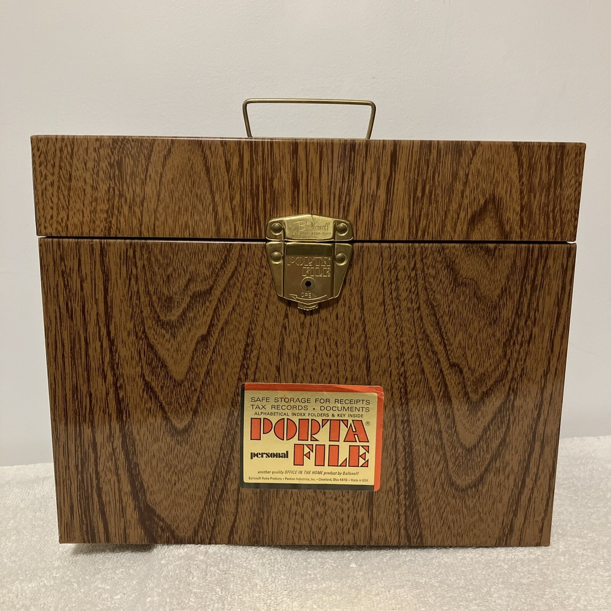 Vintage Porta File, personal, Metal, No Key | eBay