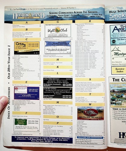 2011 Homes & Land Of The Smokies Magazine Real Estate Gatlinburg Pigeon Forge - Picture 2 of 3