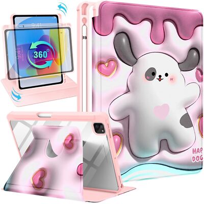 Uppuppy iPad Pro 12.9'' Case with Pencil Holder Apple iPad Pro 12.9 Inch Case