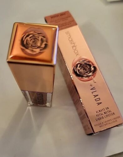 Smashbox + Vlada Always On Petal Metal Lipstick Desert Rose Limited Edition BNIB - Picture 2 of 11